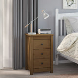 Bedside Cabinet Honey Brown 40x35x61.5 cm Solid Wood Pine