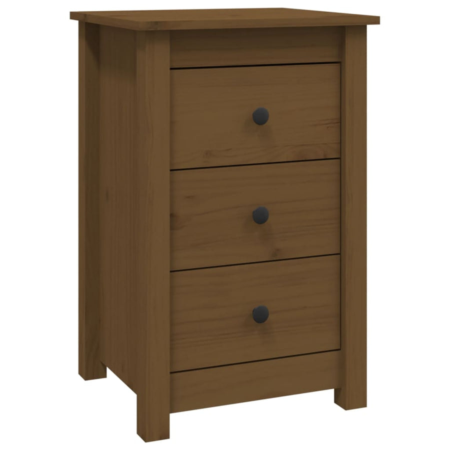 Bedside Cabinets 2 pcs Honey Brown 40x35x61.5cm Solid Wood Pine