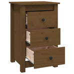 Bedside Cabinets 2 pcs Honey Brown 40x35x61.5cm Solid Wood Pine