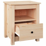 Bedside Cabinet 40x35x49 cm Solid Wood Pine - 45-Degree Angle