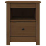 Bedside Cabinet Honey Brown 40x35x49 cm Solid Wood Pine