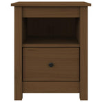 Bedside Cabinet Honey Brown 40x35x49 cm Solid Wood Pine