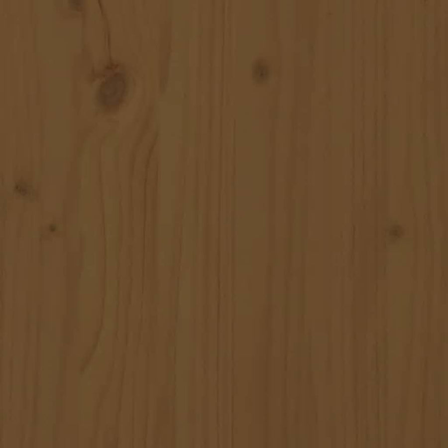 Bedside Cabinet Honey Brown 40x35x49 cm Solid Wood Pine