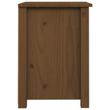 Bedside Cabinets 2 pcs Honey Brown 40x35x49 cm Solid Wood Pine - Low Angle