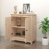 Sideboard 70x35x80 cm Solid Wood Pine - Side View