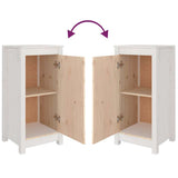 Sideboards 2 pcs White 39x35x80 cm Solid Wood Pine
