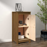 Sideboard Honey Brown 39x35x80 cm Solid Wood Pine - Side View