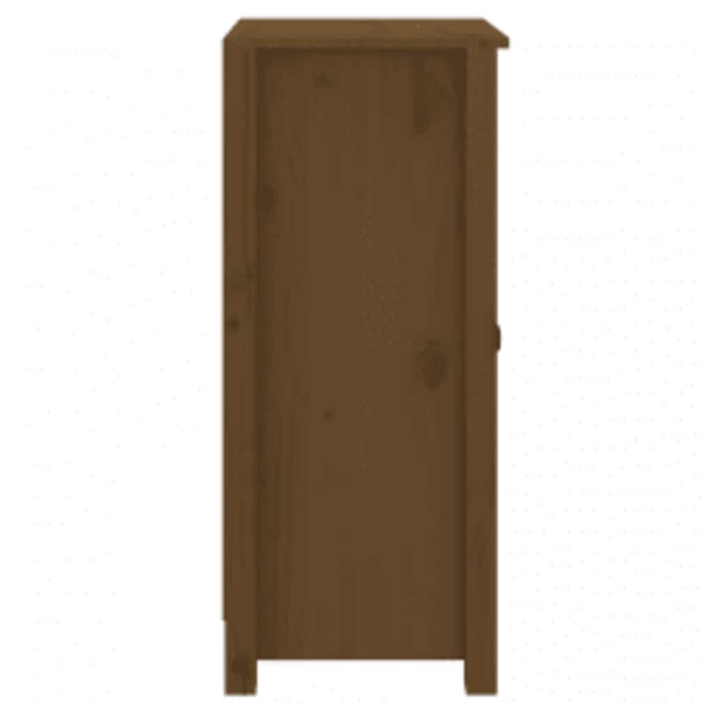 Sideboards 2 pcs Honey Brown 39x35x80 cm Solid Wood Pine