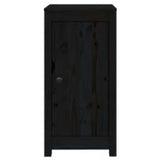 Sideboards 2 pcs Black 39x35x80 cm Solid Wood Pine
