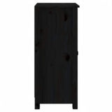 Sideboards 2 pcs Black 39x35x80 cm Solid Wood Pine
