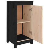 Sideboards 2 pcs Black 39x35x80 cm Solid Wood Pine - 45-Degree Angle