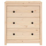 Sideboard 70x35x80 cm Solid Wood Pine - Top-Down View