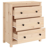 Sideboard 70x35x80 cm Solid Wood Pine - 45-Degree Angle
