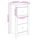 Sideboard 40x35x80 cm Solid Wood Pine - Extra Image