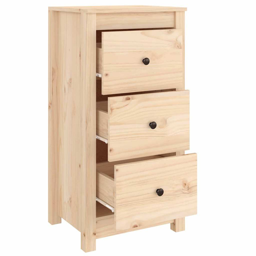 Sideboards 2 pcs 40x35x80 cm Solid Wood Pine
