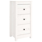 Sideboards 2 pcs White 40x35x80 cm Solid Wood Pine - 45-Degree Angle