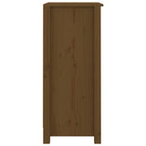 Sideboards 2 pcs Honey Brown 40x35x80 cm Solid Wood Pine - Close-Up Angle