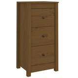 Sideboards 2 pcs Honey Brown 40x35x80 cm Solid Wood Pine - 45-Degree Angle