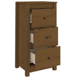 Sideboards 2 pcs Honey Brown 40x35x80 cm Solid Wood Pine - Rear View