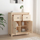 Sideboard 70x35x80 cm Solid Wood Pine - Side View