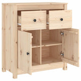 Sideboard 70x35x80 cm Solid Wood Pine - 45-Degree Angle