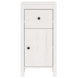 Sideboard White 40x35x80 cm Solid Wood Pine - Top-Down View