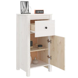 Sideboards 2 pcs White 40x35x80 cm Solid Wood Pine - Low Angle