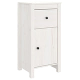 Sideboards 2 pcs White 40x35x80 cm Solid Wood Pine - 45-Degree Angle