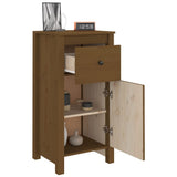 Sideboards 2 pcs Honey Brown 40x35x80 cm Solid Wood Pine - Low Angle