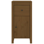 Sideboards 2 pcs Honey Brown 40x35x80 cm Solid Wood Pine