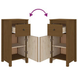 Sideboards 2 pcs Honey Brown 40x35x80 cm Solid Wood Pine