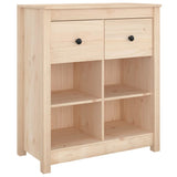 Sideboard 70x35x80 cm Solid Wood Pine - Front View