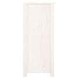 Sideboard White 70x35x80 cm Solid Wood Pine