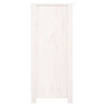 Sideboard White 70x35x80 cm Solid Wood Pine