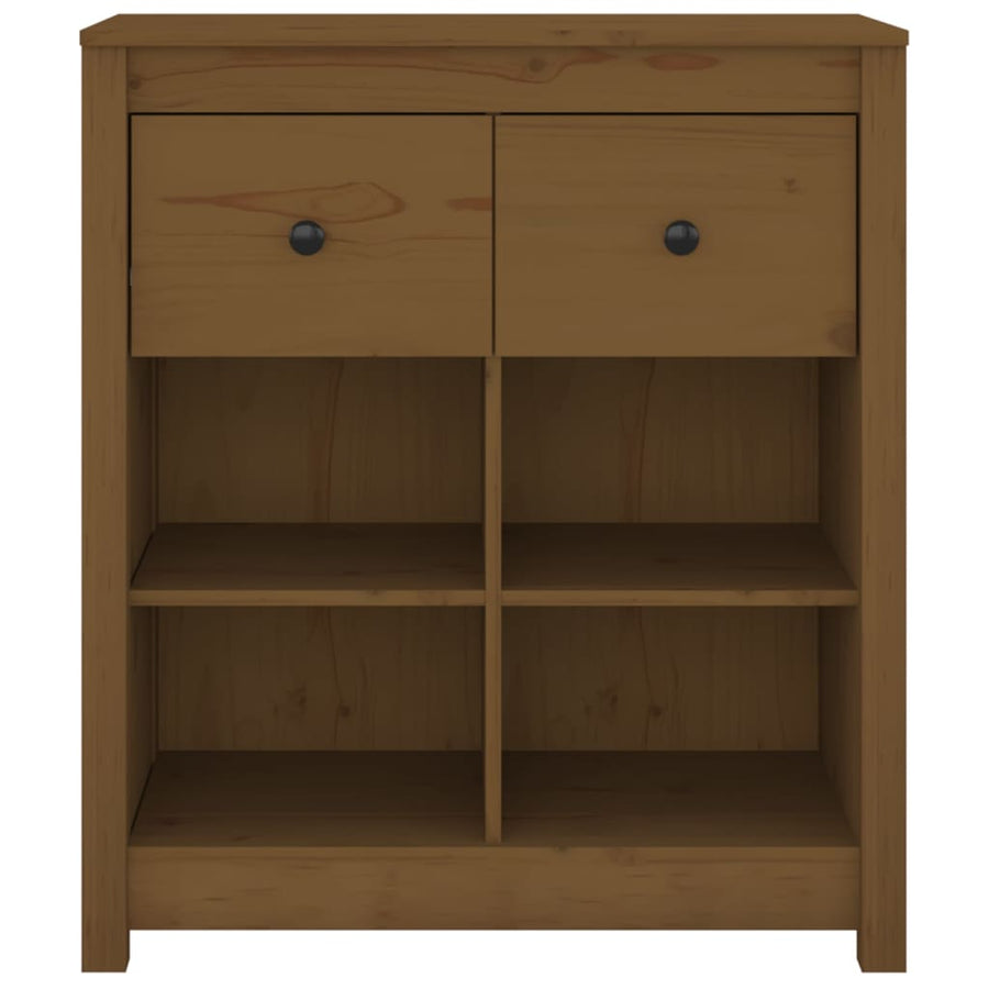 Sideboard Honey Brown 70x35x80 cm Solid Wood Pine