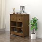 Sideboard Honey Brown 70x35x80 cm Solid Wood Pine