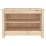Shoe Bench 70x38x45.5 cm Solid Wood Pine - Side View