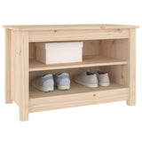 Shoe Bench 70x38x45.5 cm Solid Wood Pine - 45-Degree Angle