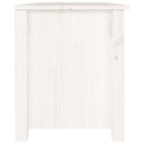 Shoe Bench White 70x38x45.5 cm Solid Wood Pine