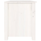 Shoe Bench White 70x38x45.5 cm Solid Wood Pine - Top-Down View