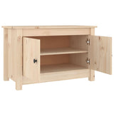 Shoe Cabinet 70x38x45.5 cm Solid Wood Pine - Rear View