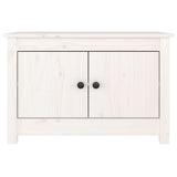 Shoe Cabinet White 70x38x45.5 cm Solid Wood Pine - 45-Degree Angle