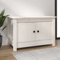 Shoe Cabinet White 70x38x45.5 cm Solid Wood Pine