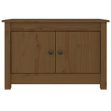 Shoe Cabinet Honey Brown 70x38x45.5 cm Solid Wood Pine