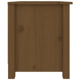 Shoe Cabinet Honey Brown 70x38x45.5 cm Solid Wood Pine - Close-Up Angle