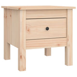 Side Tables 2 pcs 40x40x39 cm Solid Wood Pine - Side View