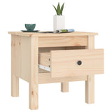 Side Tables 2 pcs 40x40x39 cm Solid Wood Pine - Close-Up Angle