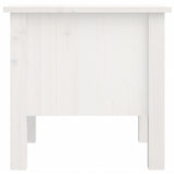 Side Table White 40x40x39 cm Solid Wood Pine