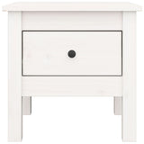 Side Tables 2 pcs White 40x40x39 cm Solid Wood Pine - Low Angle