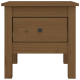 Side Tables 2 pcs Honey Brown 40x40x39 cm Solid Wood Pine